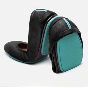 Tieks Womens 7 Folding Shoes Ballet Flats Black Matte Leather by Gavrieli Casual